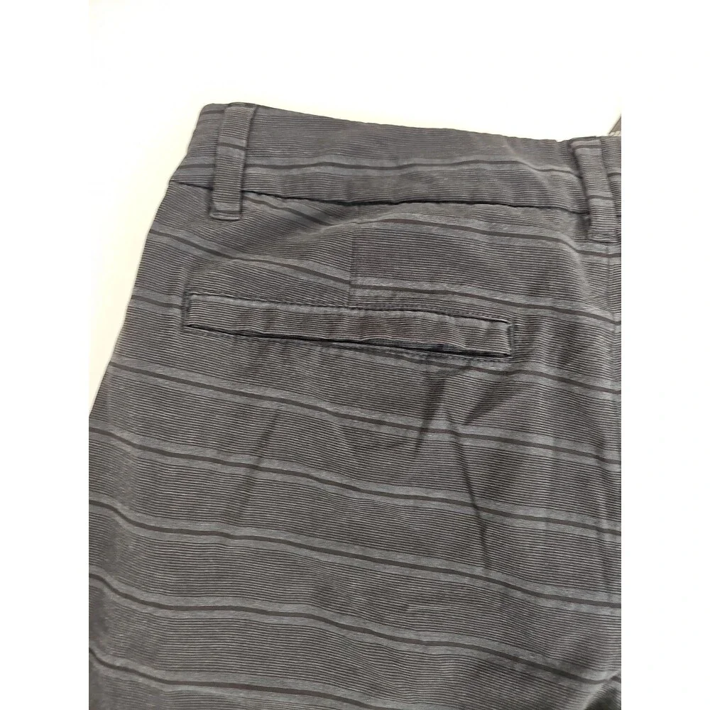 Hang Ten Mens Sz 32 Gray Black Plaid Board Shorts Swim Trunks Surf Hybrid
